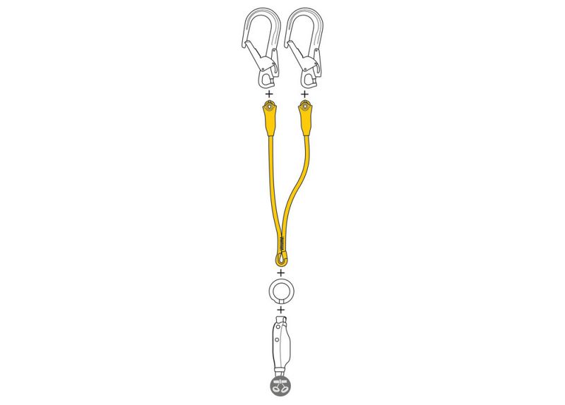 PETZL JANE-Y dobbel line 0,6m