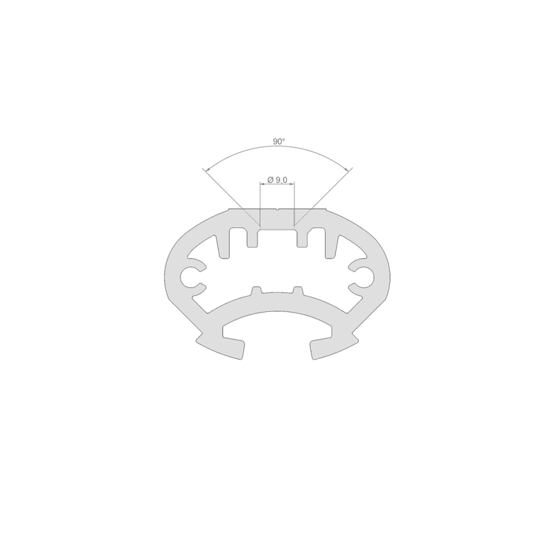SKYRAIL horisontal fallsikringsskinne