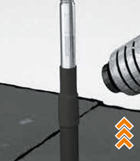 Hovedbilde ABS mansjett lang for papptekking 16 mm post inkl ...